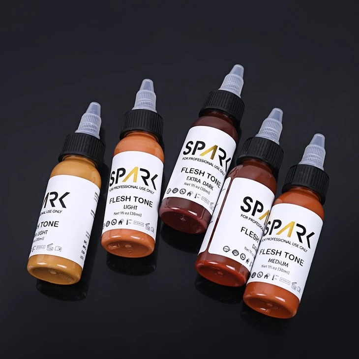30ML Organic Flesh Tone Tattoo Ink Skin Color Set Non-Toxic Pigment factory