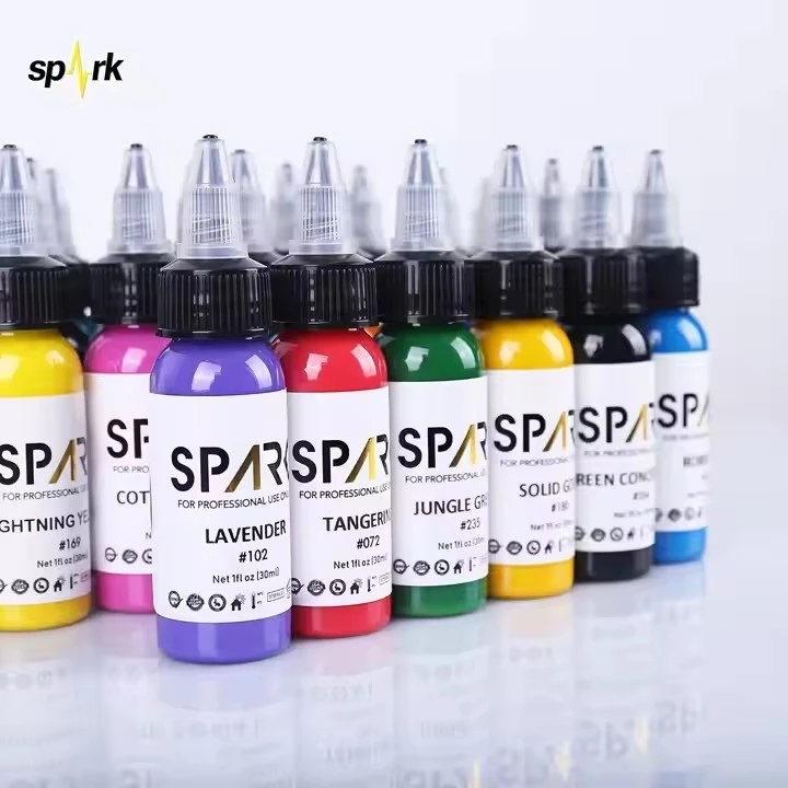 Pwofesyonèl etensèl tatoo lank 1oz 25 koulè mete