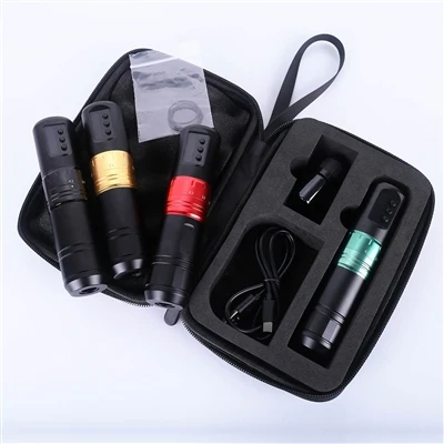 Rechargeable Ajisteman Wireless Pèmanan Wireless Tattoo Machine Pen