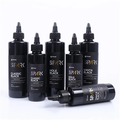 4oz òganik 3 Seri klasik Nwa twou Nwa Vanta Nwa Tattoo Ink
