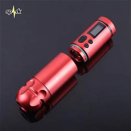 Double Itilizasyon Spark Wireless Tattoo Machine Pwofesyonèl
