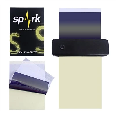Nouvo Arive Spark Tattoo Stencil Transfè Papye