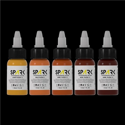 Pwofesyonèl 1oz boutèy Flesh Tone Tattoo Ink Set - EU REACH Konfòme