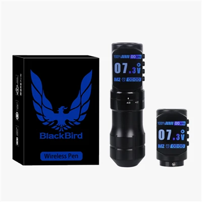 Pwofesyonèl Wireless Tattoo Pen ak 2000mAh Japon Metal Motor Long lavi batri