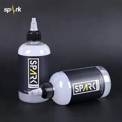 Smooth Stuff 4 fl oz ou ka lave likid stencil transfere jèl pou kò ak pye atis tatoo teknoloji vakyòm