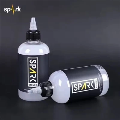 Etensèl vegan stencil zanmitay vit - seche fòmil bagay transfere jèl 8 fl oz (240 ml) pou aplikasyon pou pentire tatoo