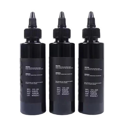 Etensèl koutim an gwo Lachin segondè - fen 4 oz 120 ml penti pigman kò koulè po etonan OEM nwa tatoo lank