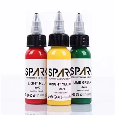 Spark òganik 1oz (30ml) po-zanmitay vibran ekipman pou tatoo lank pèmanan makiyaj pigman tatoo lank