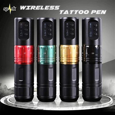 Spark tatoo katouch machin plim ak 1600mAh san fil pouvwa dijital ki ap dirije ekspozisyon ekipman pou tatoo ekipman pou atis tatoo