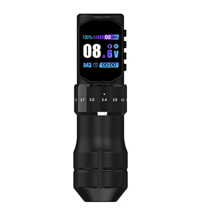 Wireless Tattoo Machine Pen ak 2000 MAh batri doub pou atizay kò Tattoo