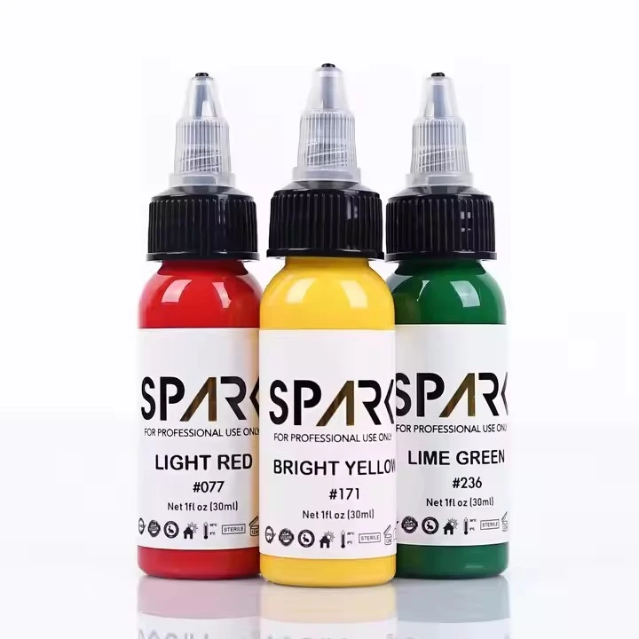 Spark Organic 1oz (30ml) Skin-Friendly Vibrant Tattoo Supply Ink Permanent Makeup Pigment Tattoo Ink