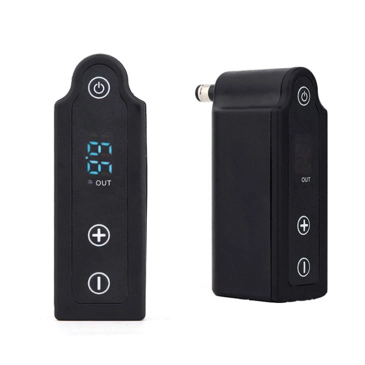 LED RCA Wireless Tattoo Power Supply Pòtab Tattoo Pen pouvwa