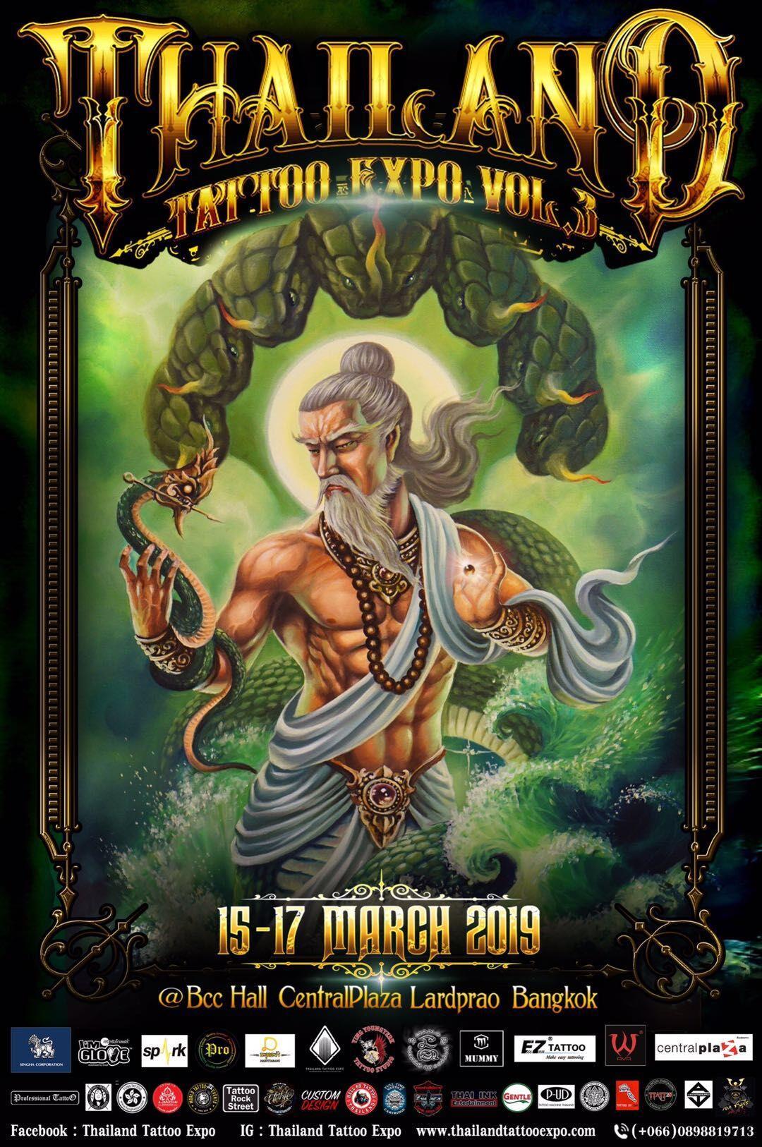 Spark tatouaj Cartouche Sponsor 2019 Thailand Tattoo Ekspozisyon V3