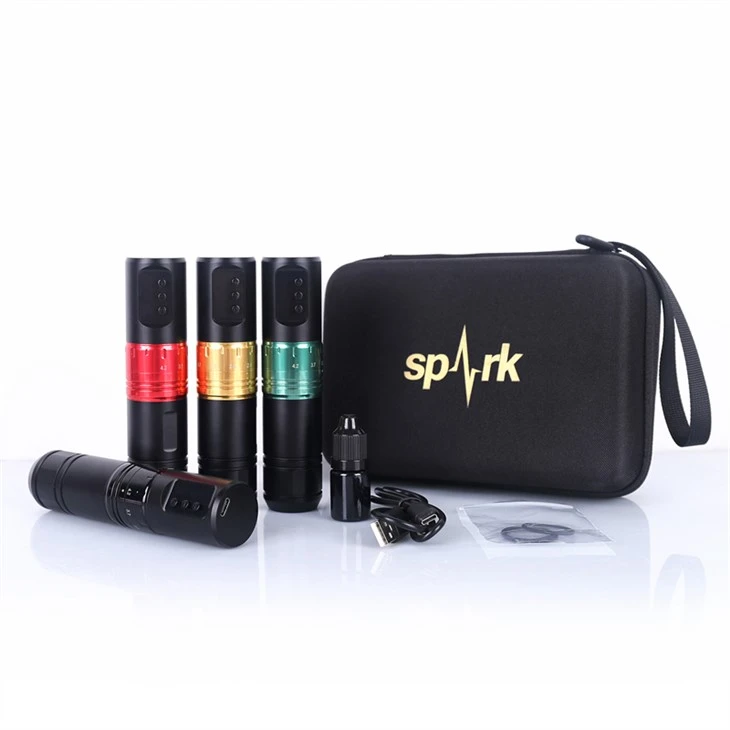 1600mAh Spark Tattoo Machine Wireless Tattoo Machine Pwofesyonèl