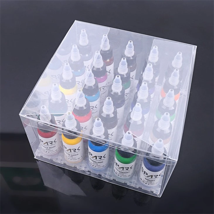 25 Koulè Set Spark Tattoo Ink Tattoo Lank nan Bulk Super Black Tattoo Ink