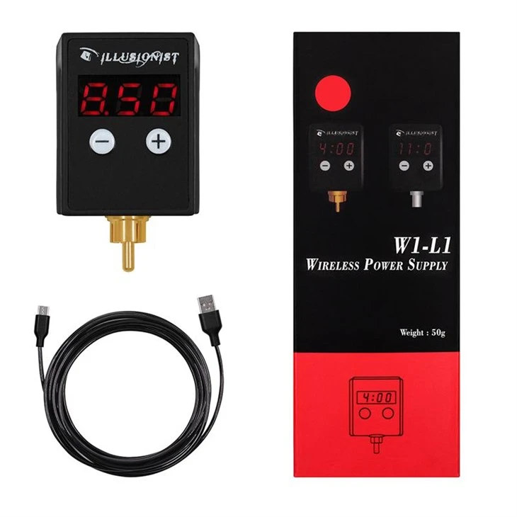 5.6 * 4.7 * 3.6CM 3 * 8CM Wireless Tattoo pouvwa Sous Tattoo Battery