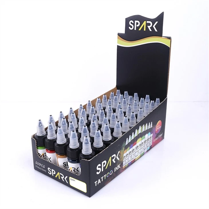 50 Koulè Ansanm Spark Leadfree Tattoo Lank Nwa Tattoo Lank Tattoo Lank Nwa