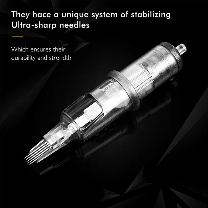 Customized Tattoo Needles Tattoo Needle Cartridge 20 Pcs pou Pwovizyon pou Tattoo