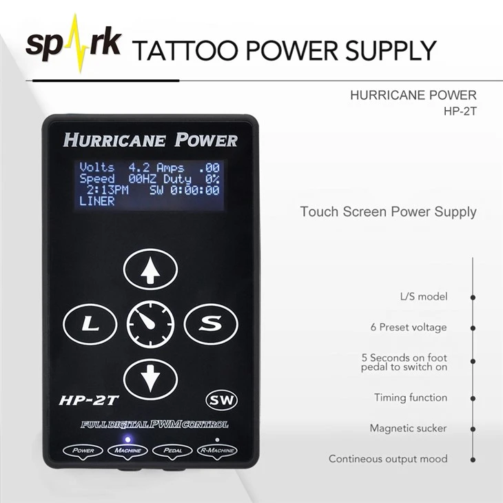 Elektrik Power Supply Tattoo Digital Ouragan Tattoo Power Supplies