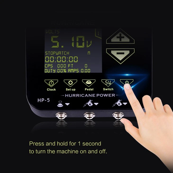 Men Touch Tattoo Power Supply Digital