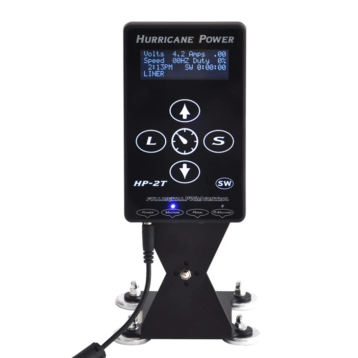 Siklòn Tattoo Machine Power Supply Pwofesyonèl Double Tattoo Power Supply