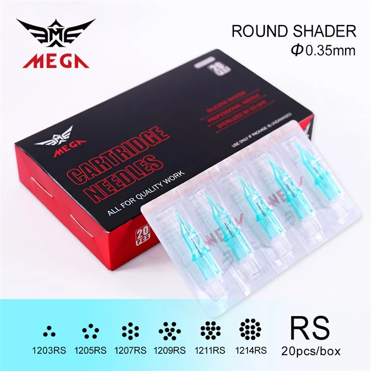 Mega Round Shader Tattoo Cartouches 0. 35 mm