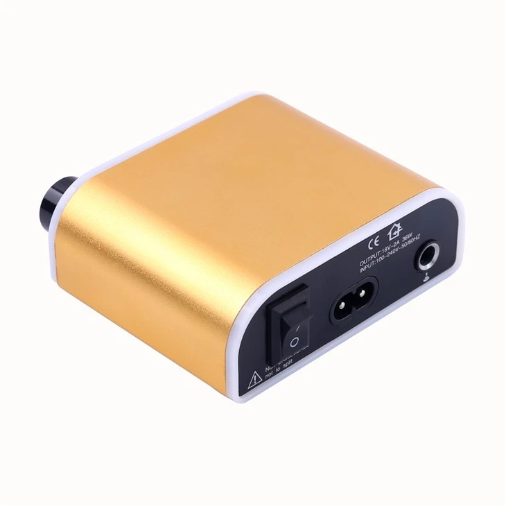 Pòtab ki ap dirije Mini Jumpstart Tattoo Power Supply