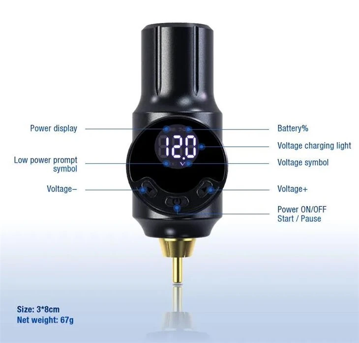 RCA MINI Tattoo Battery Wireless Tattoo Power Suply