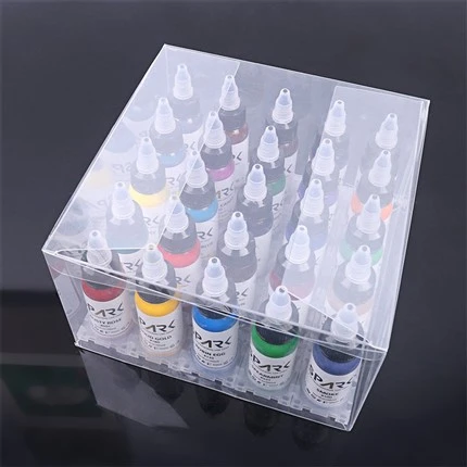 25 Koulè Set Spark Tattoo Ink Tattoo Lank nan Bulk Super Black Tattoo Ink