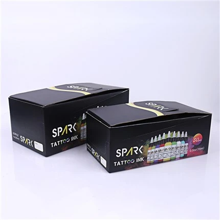 50 Koulè Ansanm Pigman Tattoo Ink Spark Tattoo Ink Set Pwofesyonèl