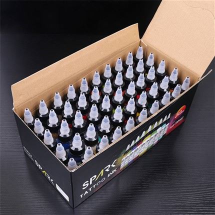 50 Koulè Ansanm Premium Spark Tattoo Ink Tattoo Supply Tattoo Ink Set