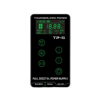 Pou bobin ak Rotary Tattoo machin LCD Tattoo Pwodwi pou Mini Power Supply Tattoos