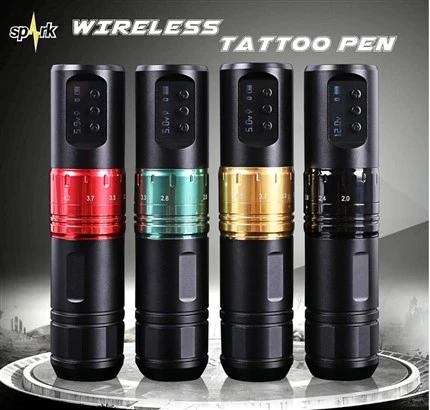 Destriktè Spark Wireless High Quality Brushless Motor Tattoo Cartridges Machin pou Atizay Kò Tattoo