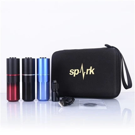 Spark Tattoo Machine Pwofesyonèl Wireless Tattoo Pen