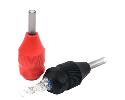 Segondè Kalite Esterilize 25mm Koulè Grip Tattoo Needle Grip