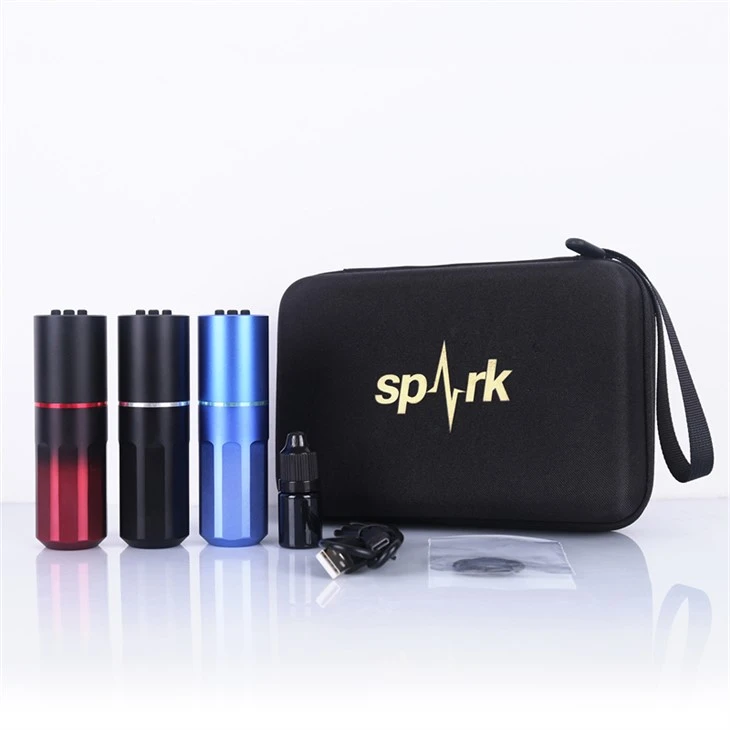 Spark Tattoo Machine Pwofesyonèl Wireless Tattoo Pen