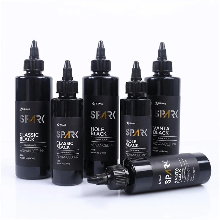 Super Black 8OZ Nwa Ink Seri Vanta Black Spark Tattoo Ink Tattoo Ink Set