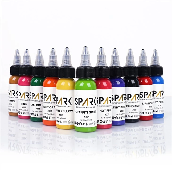 Tattoo Ink Nwa Limyè Tattoo Ink Spark Original