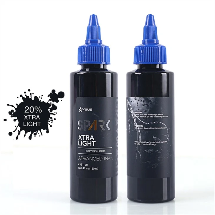 Tattoo Ink Set Pwofesyonèl Nwa Spark Tattoo Ink