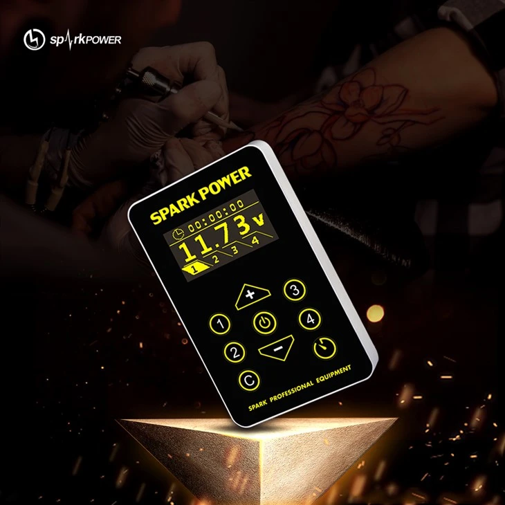 Adaptab Tattoo Power Supply pou machin Tattoo