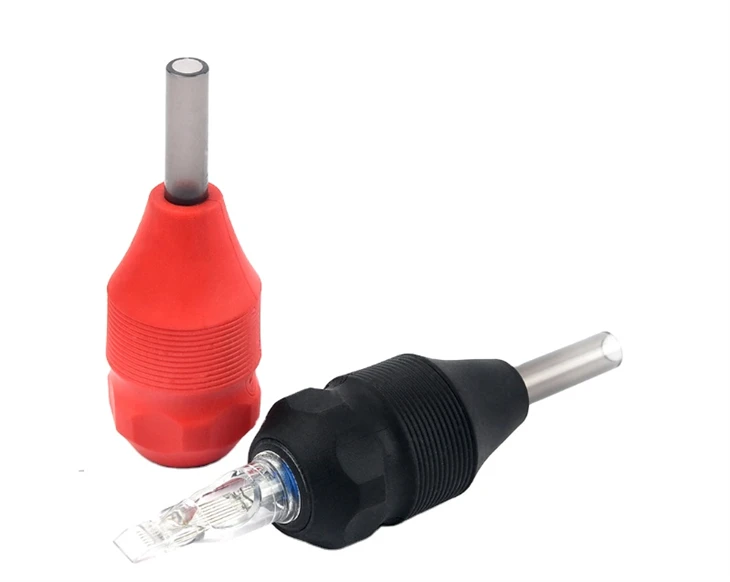 Segondè Kalite Esterilize 25mm Koulè Grip Tattoo Needle Grip