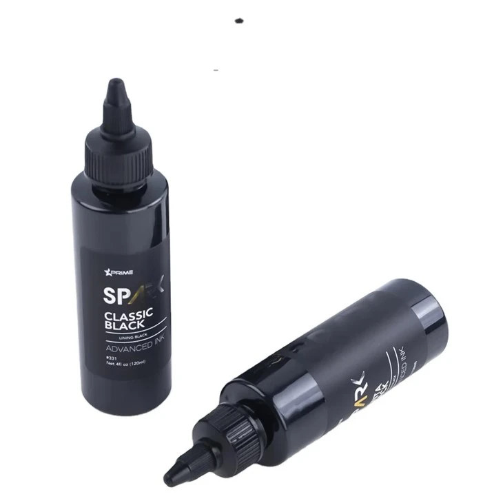 Nwa Tattoo Ink Classic Black 4OZ Doubli Nwa Lank Seri Spark Tattoo Ink Tattoo Ink Nwa Limyè